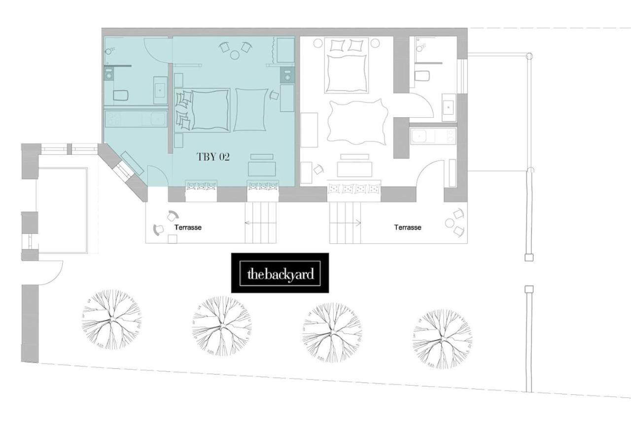 Exklusive Designferienwohnung The Backyard Tby 02 Treviri Esterno foto